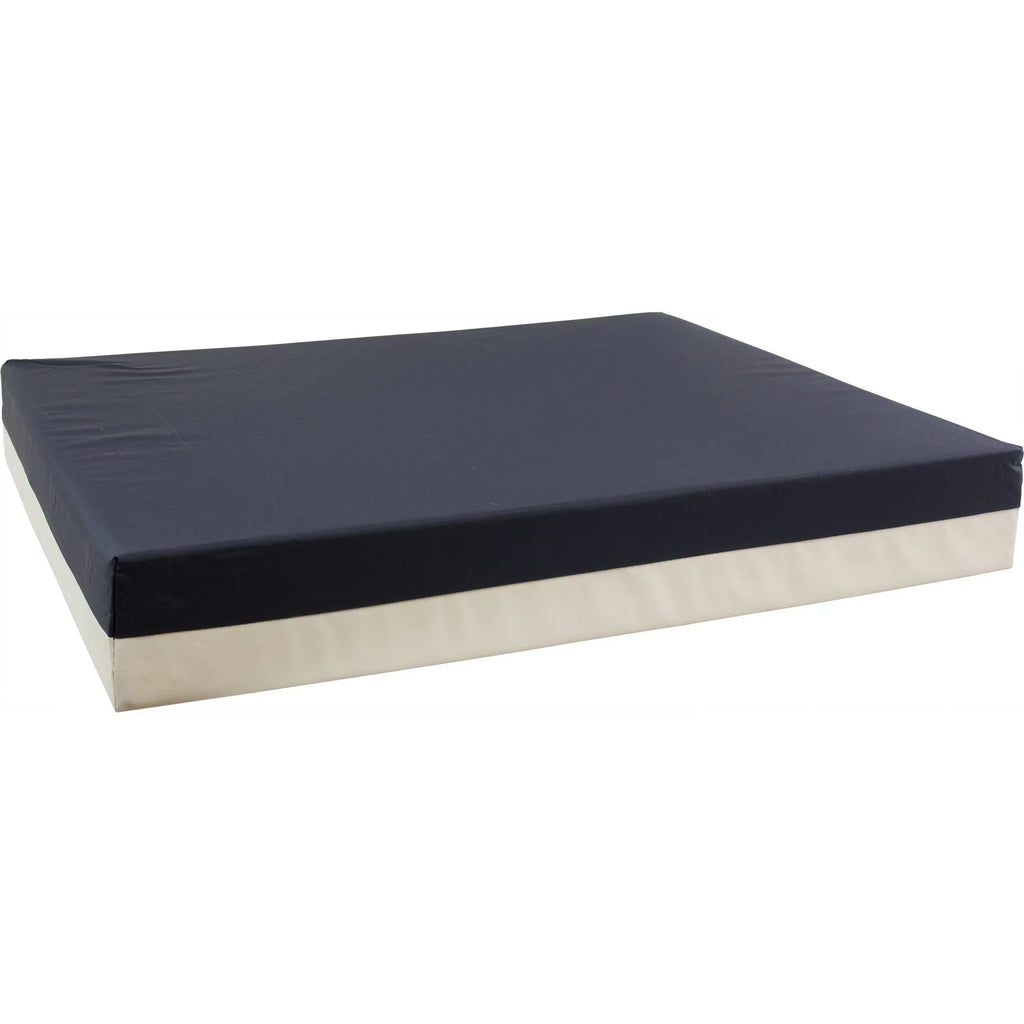 Roscoe Foam Wheelchair Cushion with Nylon Protection for Pain Relief (20'' x 18'' x 3'') Navy/Gray