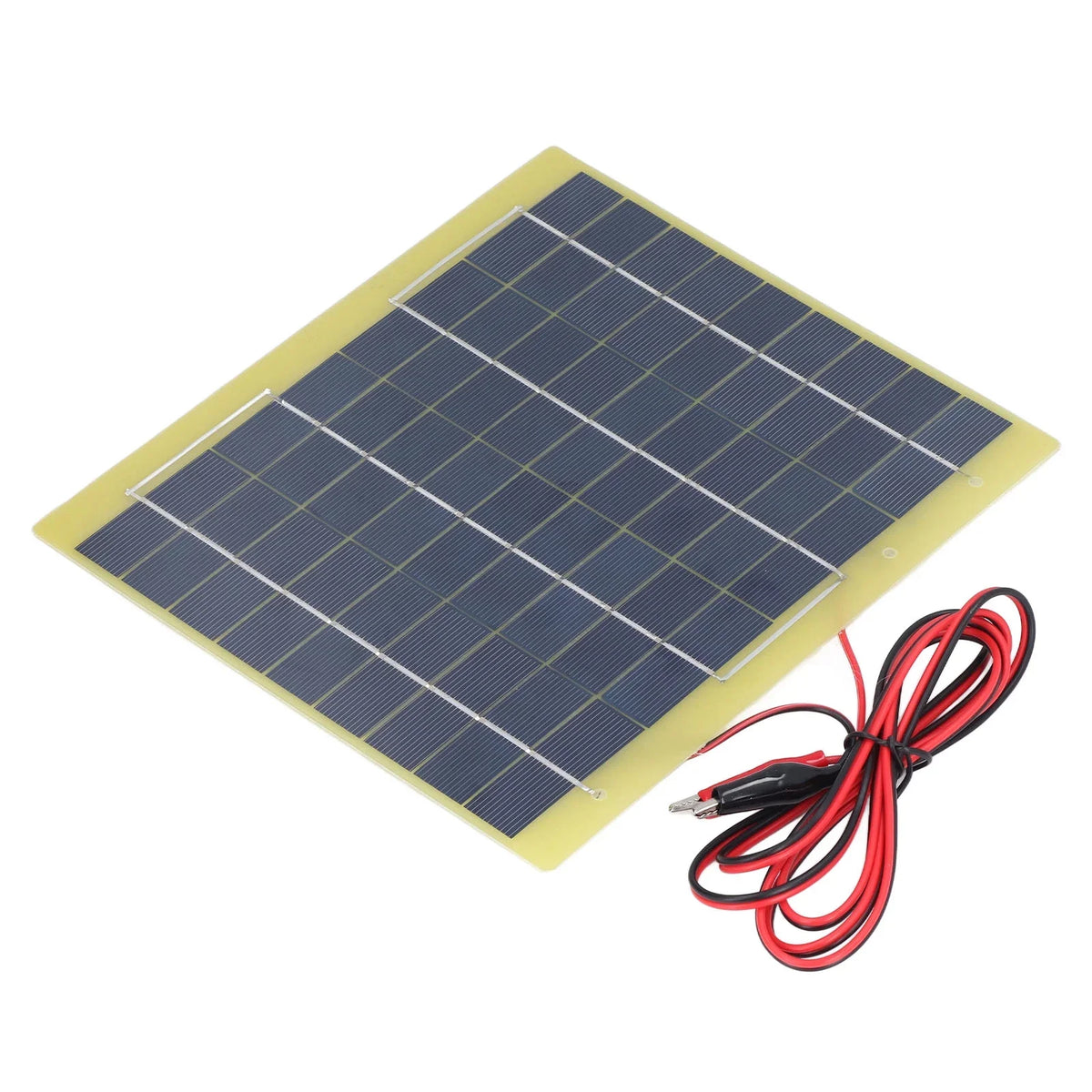 Qulable Solar Panel Polysilicon Material Low Light Efficiency Lightweight Portable Solar Charger for Charging 12V Battery 5W 18V