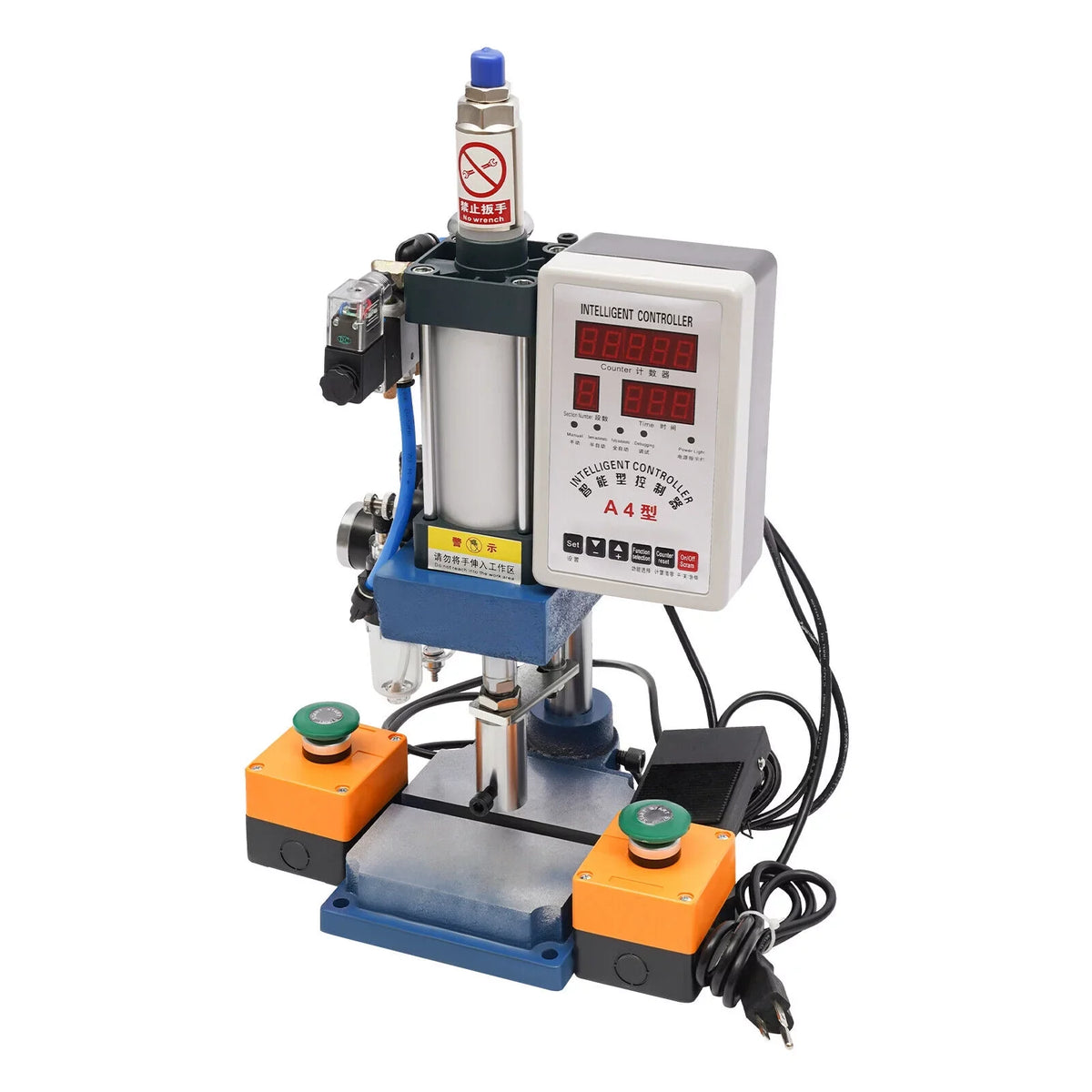 New 440lb Adjustable Pneumatic Punch Machine Press Equipment with Digital Controller, 4V210-8