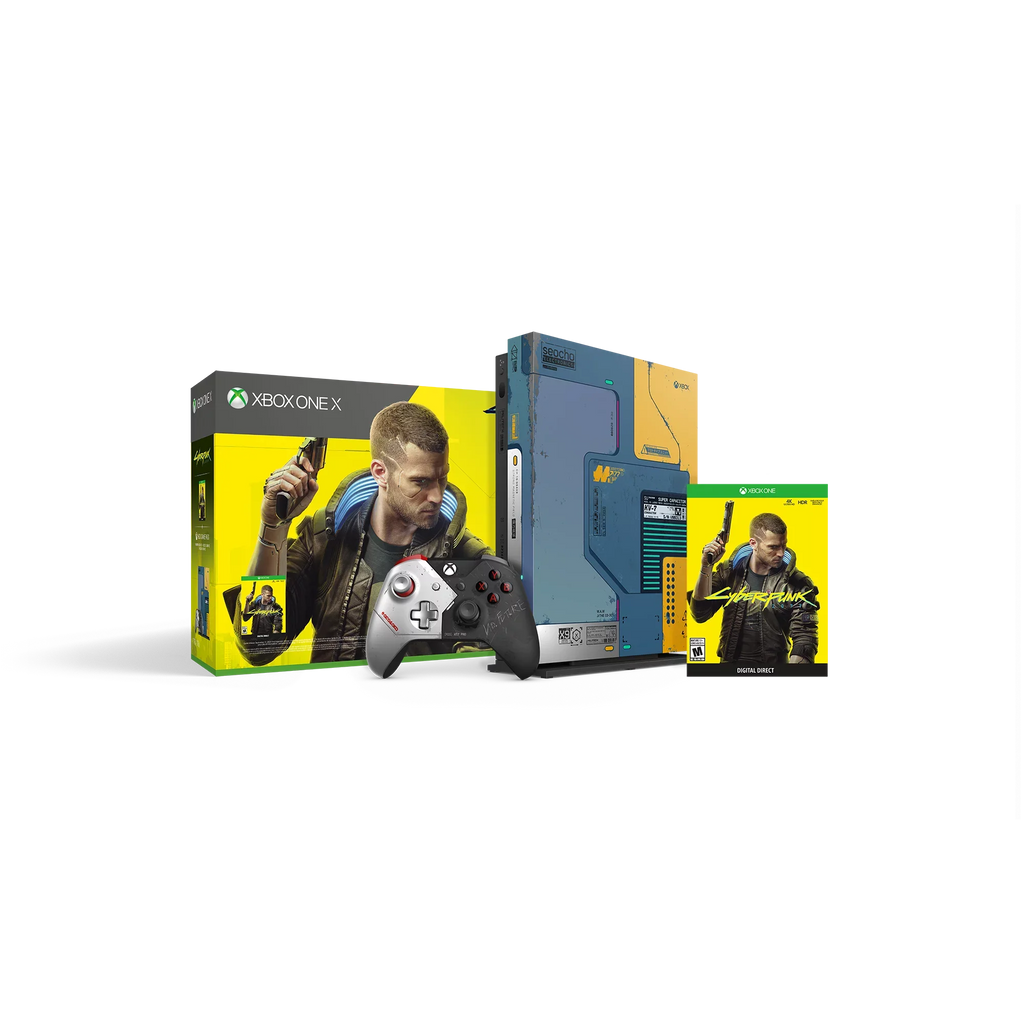 New Microsoft Xbox One X [Previous Generation] 1TB Cyberpunk 2077 Console Bundle (Discontinued)