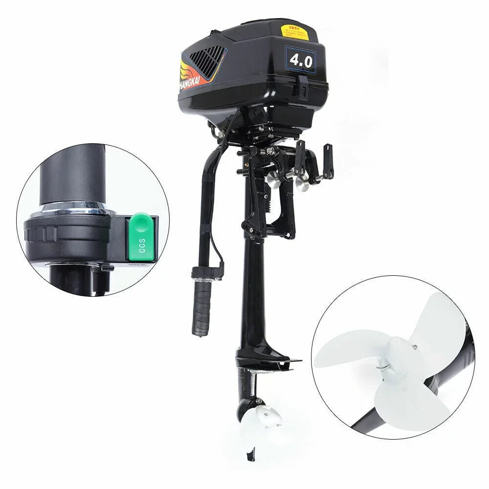 Miumaeov 1000W 4 HP Electric Outboard Motor Craft Engine Trolley Brushless Motor