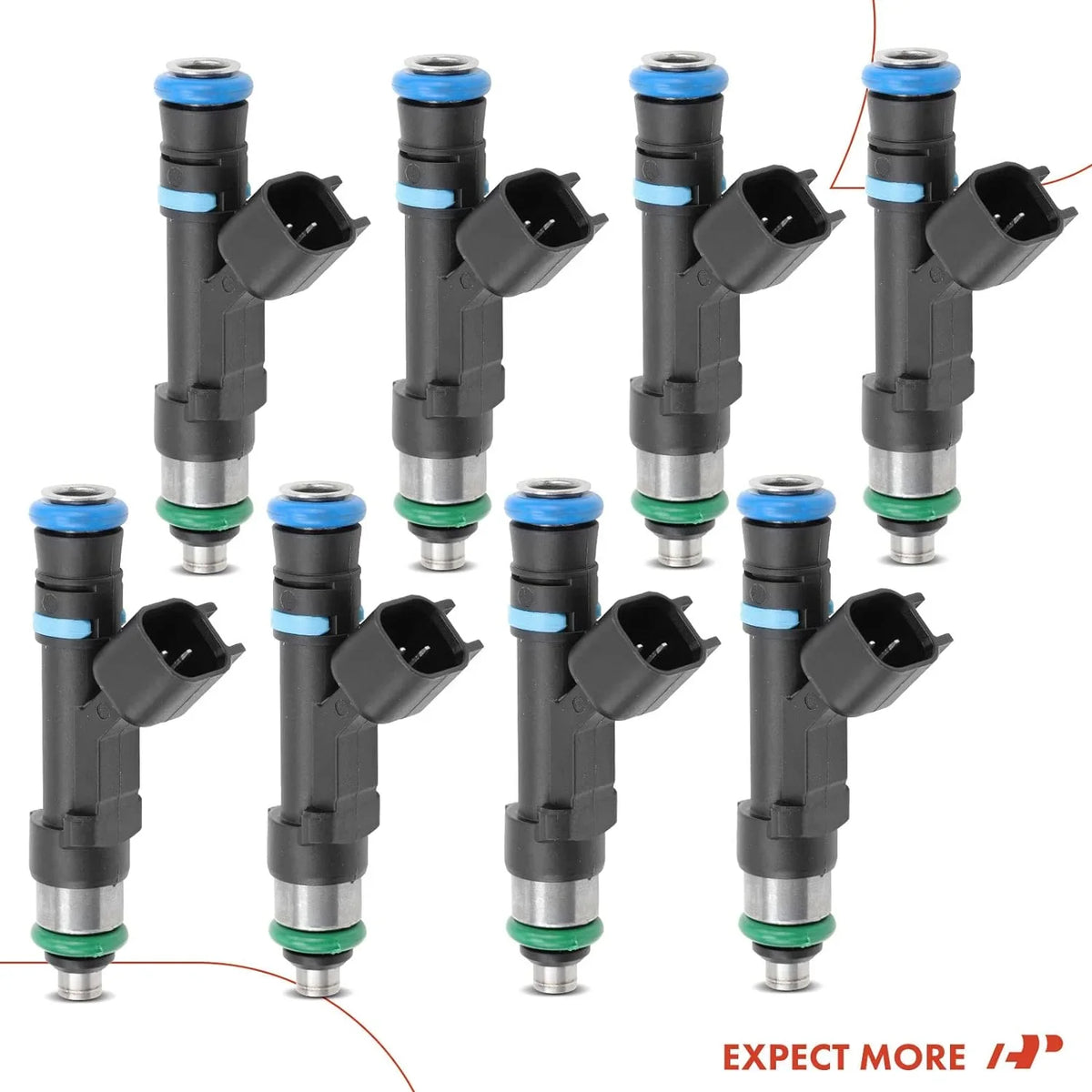 A-Premium Fuel Injectors Matching with Ford Crown Victoria 2006-2011, Crown Victoria 2006-2011 & Lincoln Town Car 2006-2011 & Mercury Grand Marquis 2006-2011, V8 4.6L, Set of 8, Replace# 0280158089