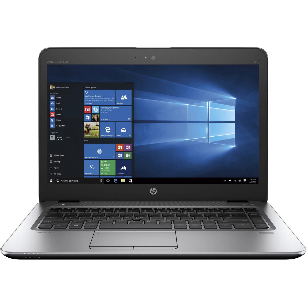 Hp Elitebook 840 G3 Laptop i5 2.30 GHz 8GB Ram 500GB W10P - Scratch and Dent