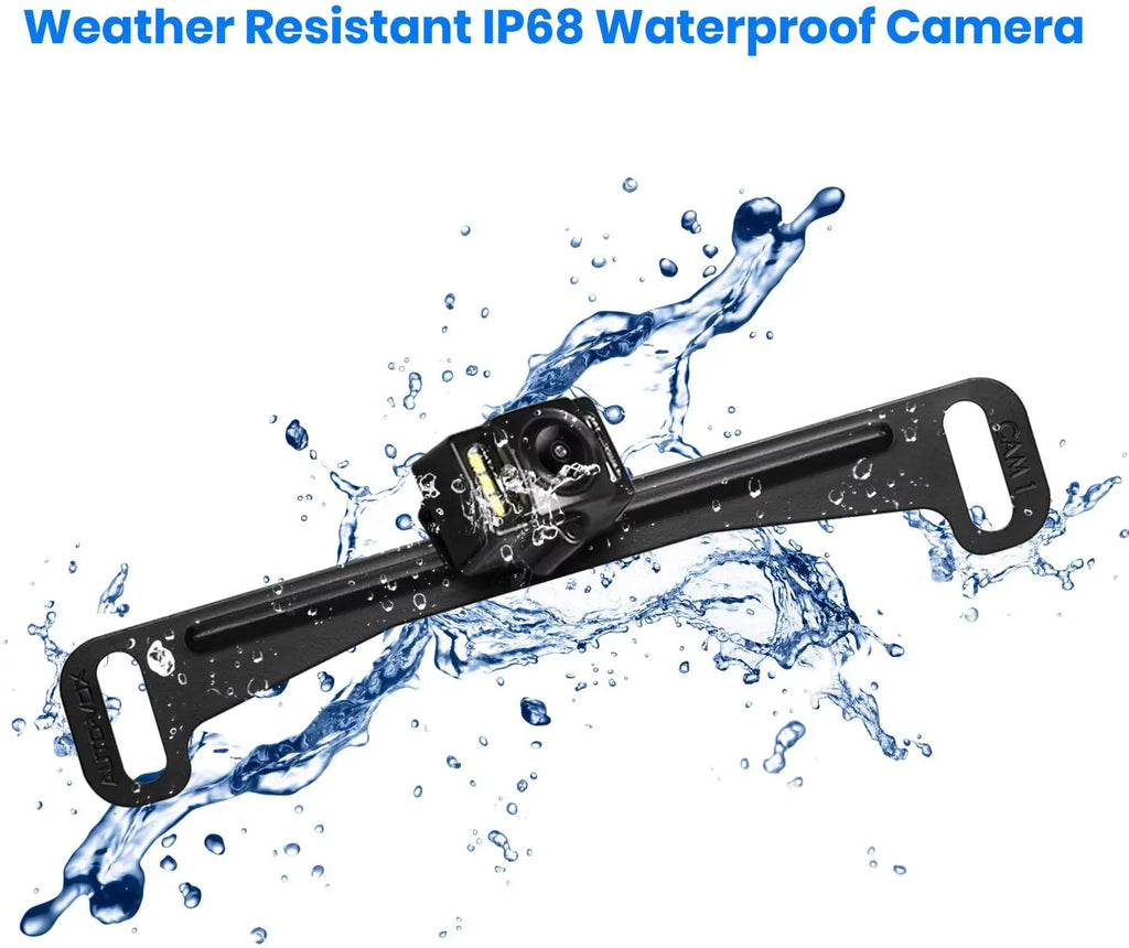 Auto-Vox Wireless Backup Camera Oem Look Rear View Mirror Camera for Trucks, Super Night Vision Car Backup Reversing Camera System for Vehicles (T1400U)