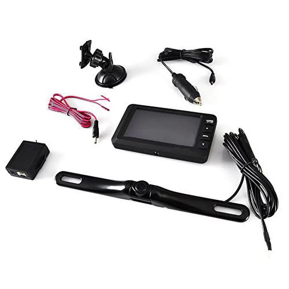 Pyle M-PLCM4375WIR_0 Wireless Rearview Backup Car Camera Monitor System Waterproof, Black 4.3 Screen