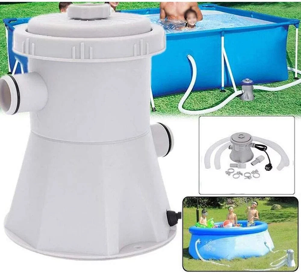 INTSUPERMAI Electric Swimming Pool Filter Pump Water Cleaning Tool for Above Ground Pools