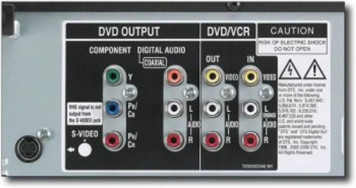 Toshiba SD-V295 Tunerless DVD/VCR Combo with Remote, Manual and A/V Cables