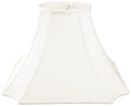Royal Designs 10" Square Inverted Cut Corner Lamp Shade White
