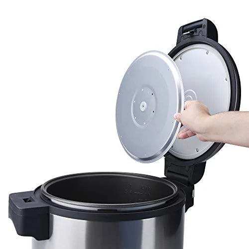Aroma Housewares 60-Cup (Cooked) (30-Cup UNCOOKED) Commercial Rice Cooker, Stainless Steel Exterior (ARC-1130S)