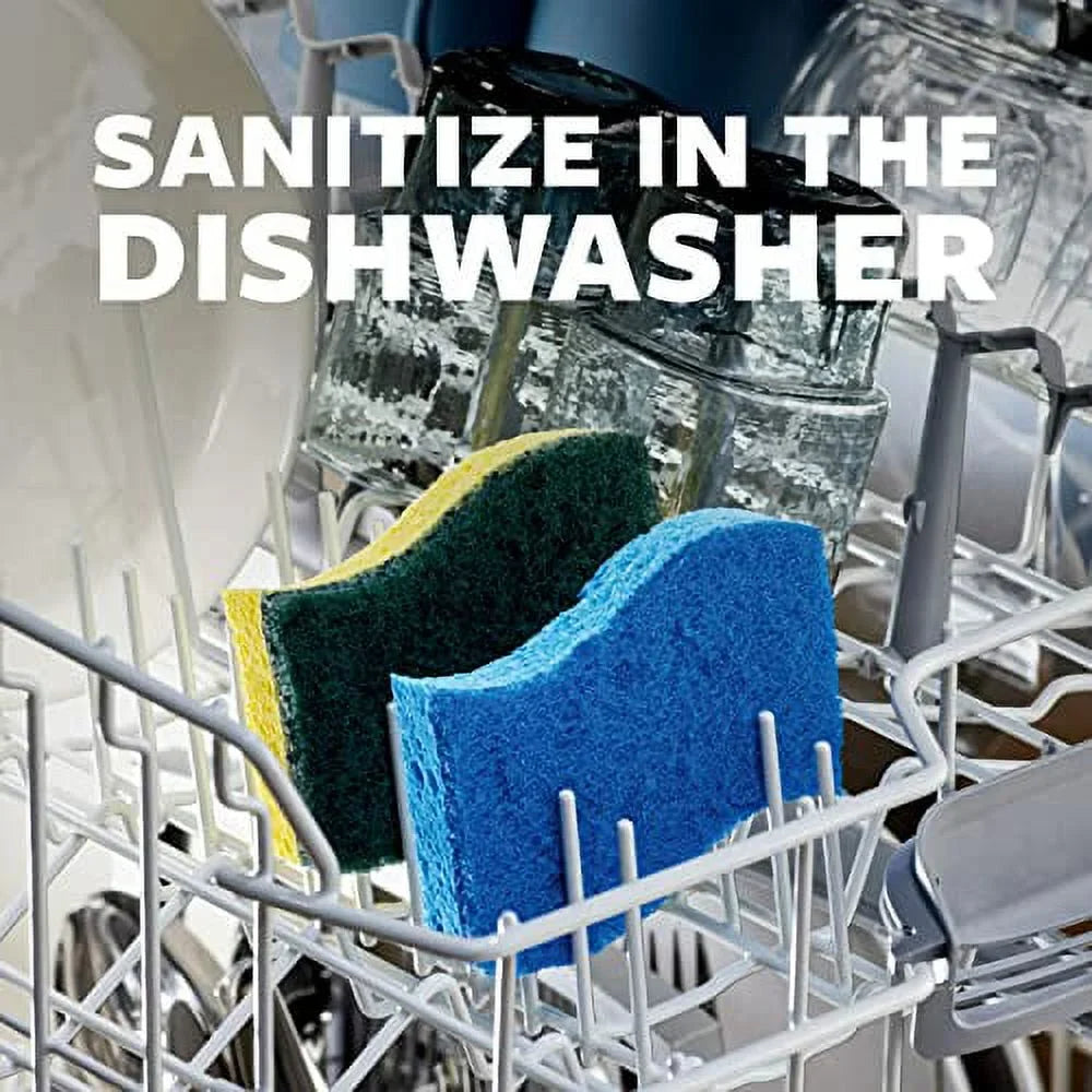 Scotch-Brite Heavy Duty Scrub Sponges, For Washing Dishes and Cleaning Kitchen, 24 Scrub Sponges