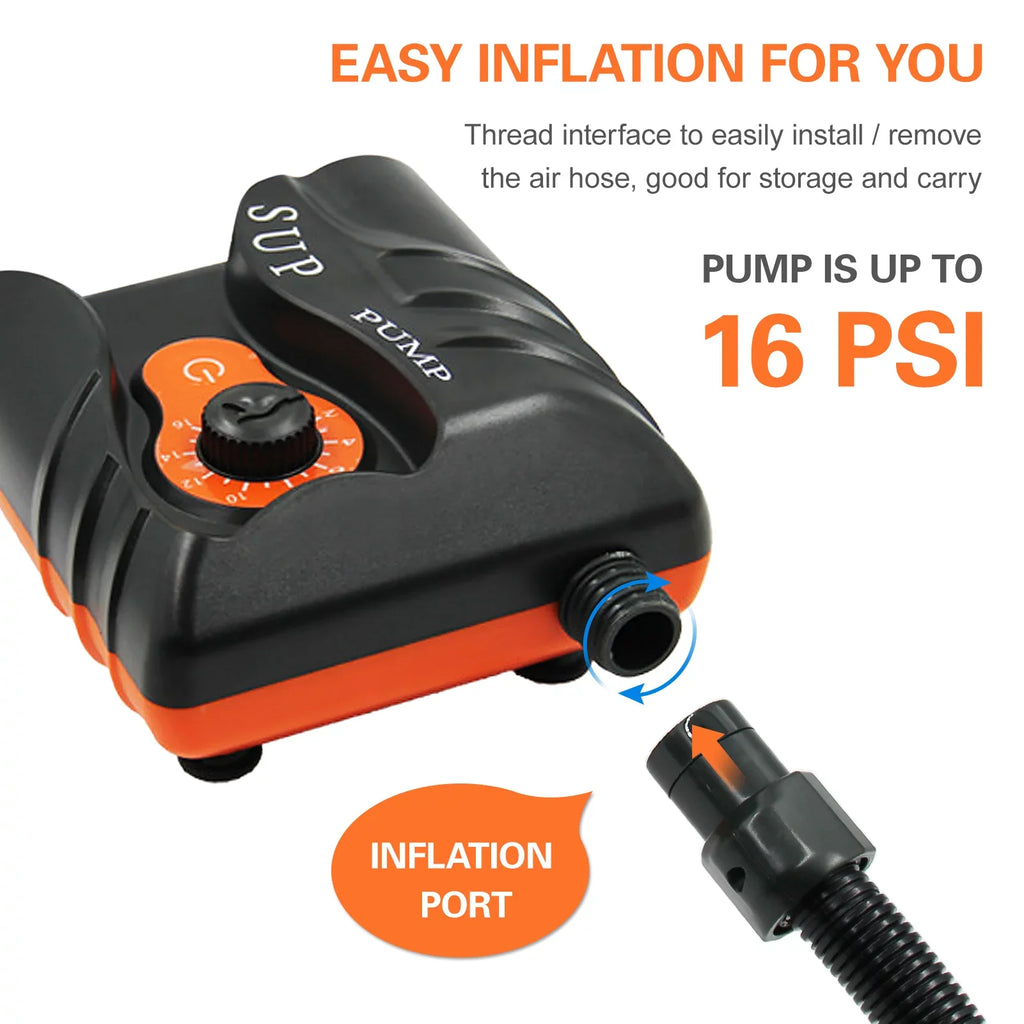 Anself Easy to Use 16 PSI Electric Air Pump with 6 Nozzles for Inflatables and Craft