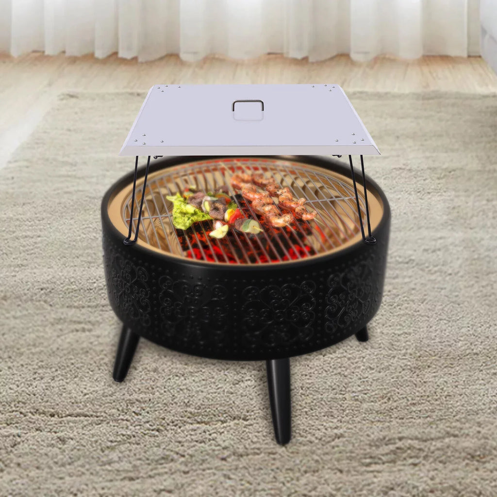 Fire Pit Burner Coating Heat Deflector-Turn Fire Pit into a Patio Heater 30"x30"