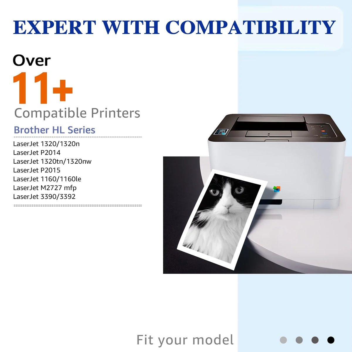 49A 53A Q5949A Halofox 49A Toner Cartridge Replacement for HP 49A Q5949A 53A Q7553A 49X Q5949X for HP Laserjet 1320 1320n 3390 1160 1320tn 1320nw 3392 P2015 P2015dn Printer Ink (Black, 6-Pack)
