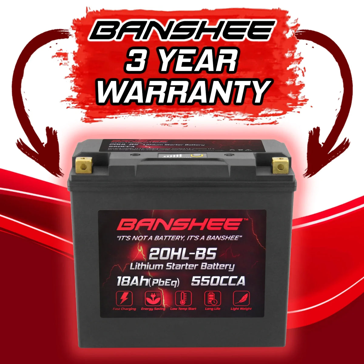 Banshee 20L-BS LiFePO4 Motorsports Battery Matching with Yamaha FC1800 WaveRunner FX SVHO 2014 to 2020