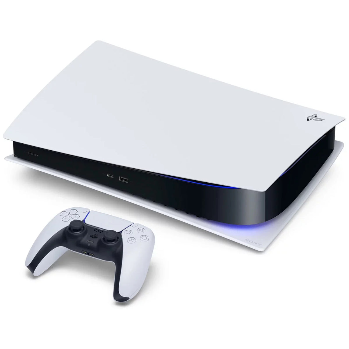 Sony Playstation 5 Disc Version Console with Extra White Controller, Surge Dual Controller Charge Dock and Demon's Souls Bundle
