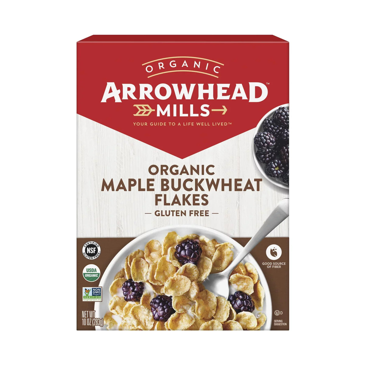 Arrowhead Mills Gluten-Free Organic Maple Buckwheat Flakes - 10 oz