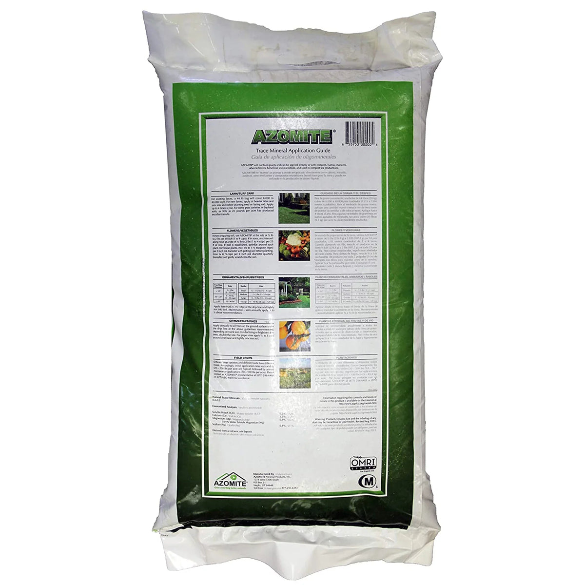 Azomite 44 lbs Granular Organic Trace Mineral Soil Additive Fertilizer