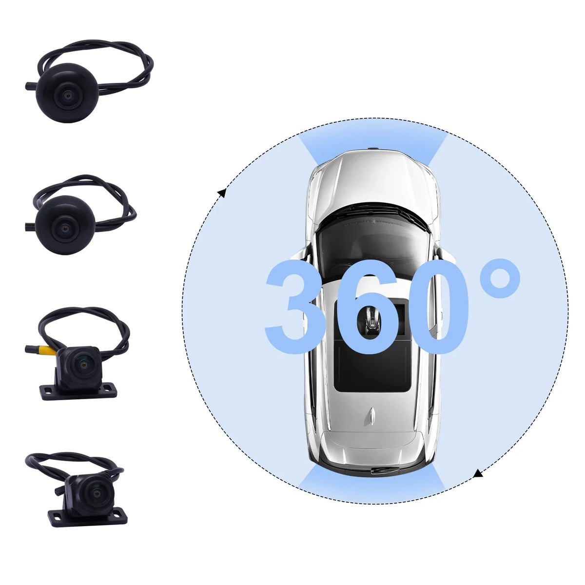 TOOL1SHOoo 360 ° Night Vision Recorder Super Night Vision Car Camera Parking Monito