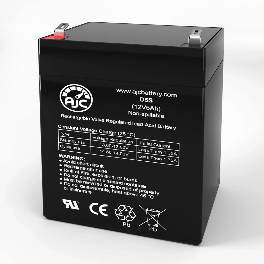 AJC Battery Fitting with Aosom Kids Motorcycle Dirt Bike Electric 12V 5Ah Ride-On Toy Replacement Battery