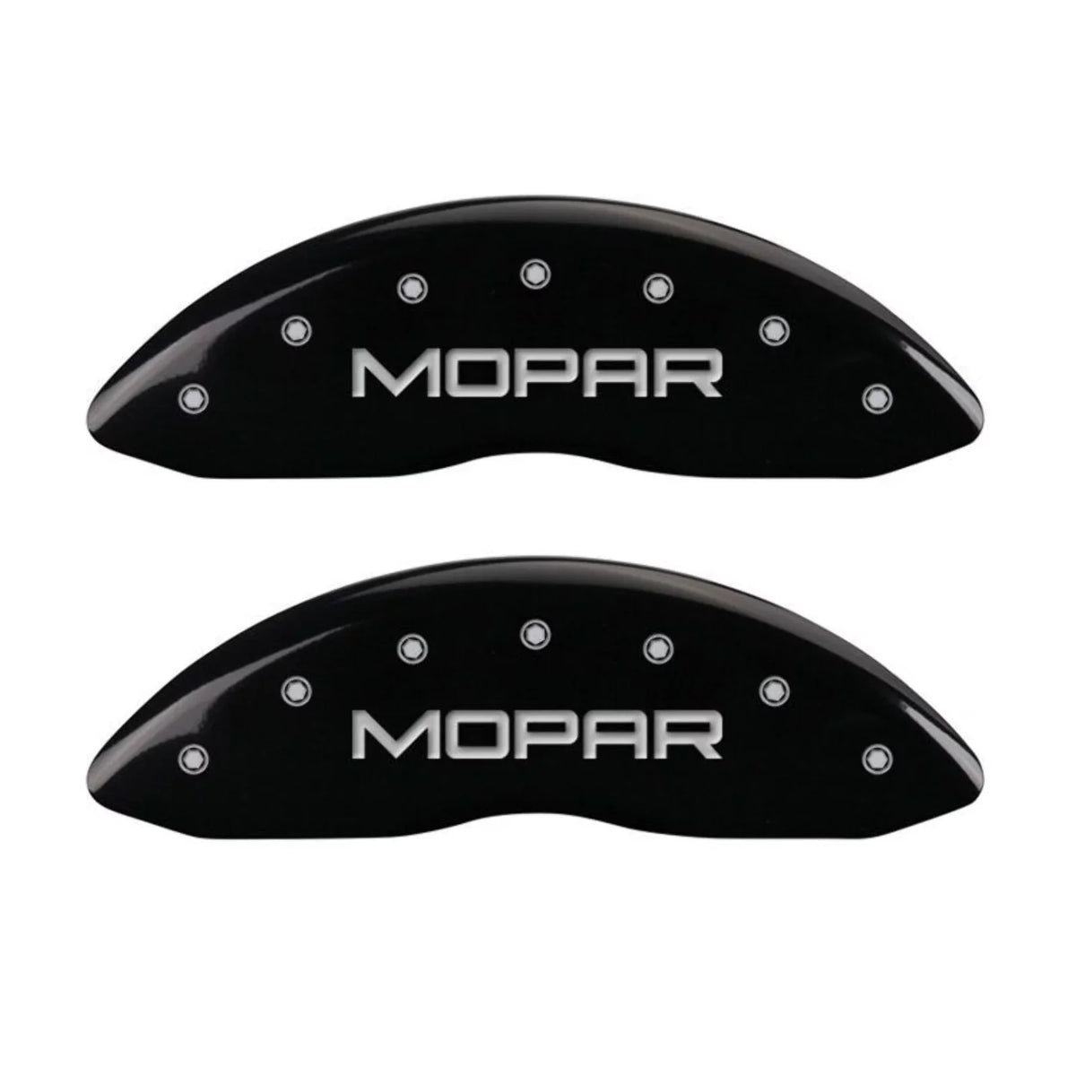 MGP 4 Caliper Wrap Engraved Front & Rear MOPAR Black finish silver ch Fits select: 2013 CHRYSLER 300, 2012 CHRYSLER 300C LIMITED
