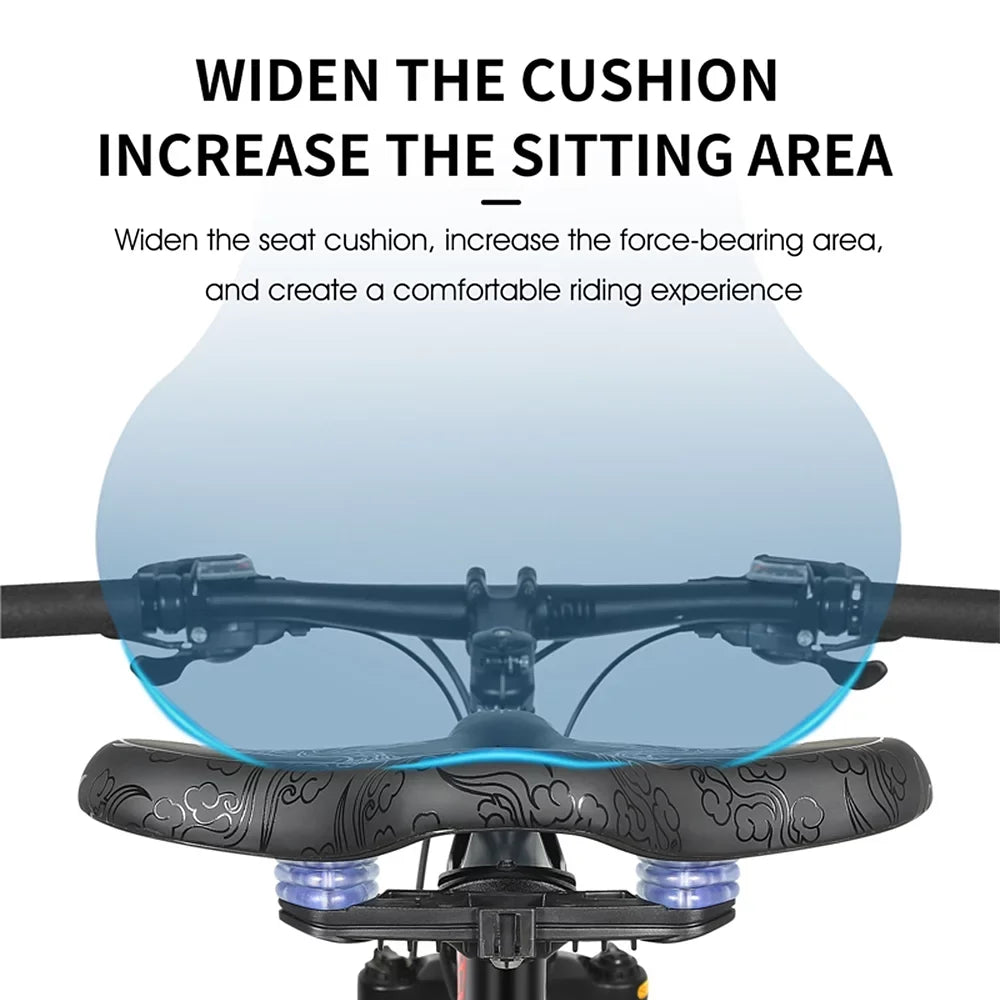 WEST BIKING Bike Saddle,Bike Saddle Cushion Wide Women Road MTB Saddle Waterproof Seat Saddle Men Women WEST Waterproof Pad Men