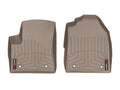 Climate Custom Fit FloorLiners Fitting with 2009-2013 Ford Transit Connect - 1st Row (Driver & Passenger), Tan