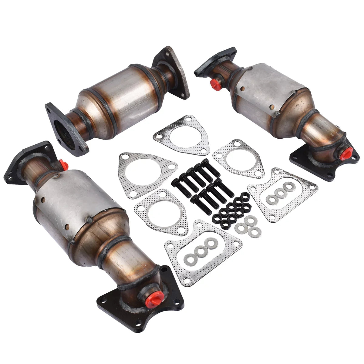 GELUOXI Catalytic Converters Set Replacement for 2005-2008 Honda Pilot 3.5L 45106-45107-45108