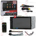 Power Acoustik CPAA-70D 2-din 7" Dvd Cd Stereo Bluetooth W/ Apple Carplay & Android Auto with DiscountCentralOnline HL09 Waterproof Nightvision back-up camera