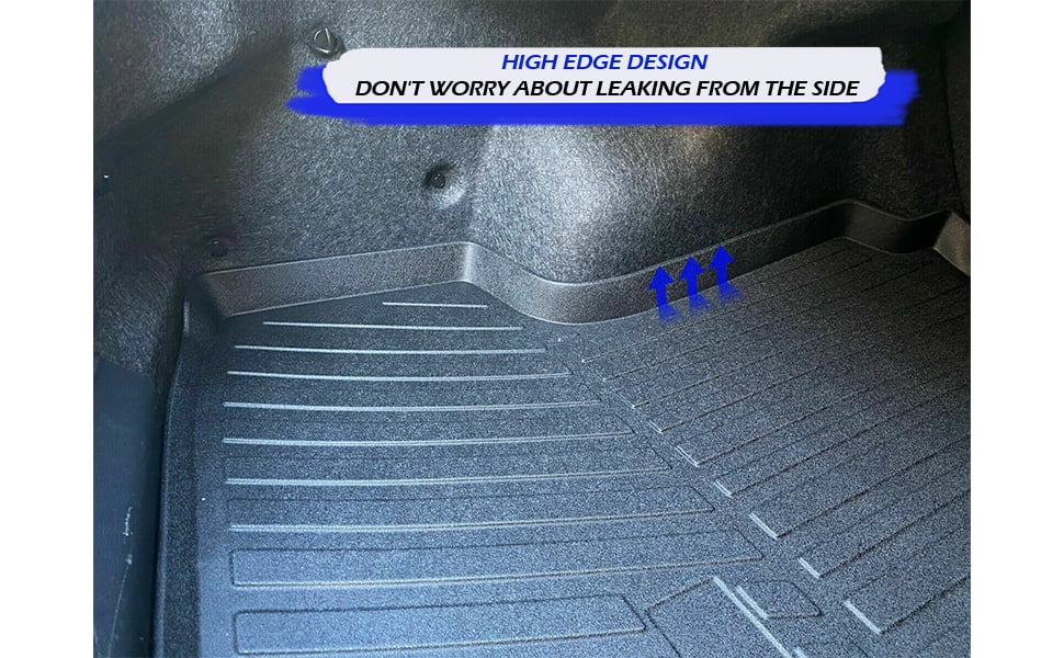 EACCESSORIES EA Cargo Liner – Trunk Mat for Nissan Altima 2013-2023 – Durable Trunk Mats for Cars with Raised Lip – Non-Slip Car Trunk Mat Rubber – Easy to Install – Laser Pre-Cut Design