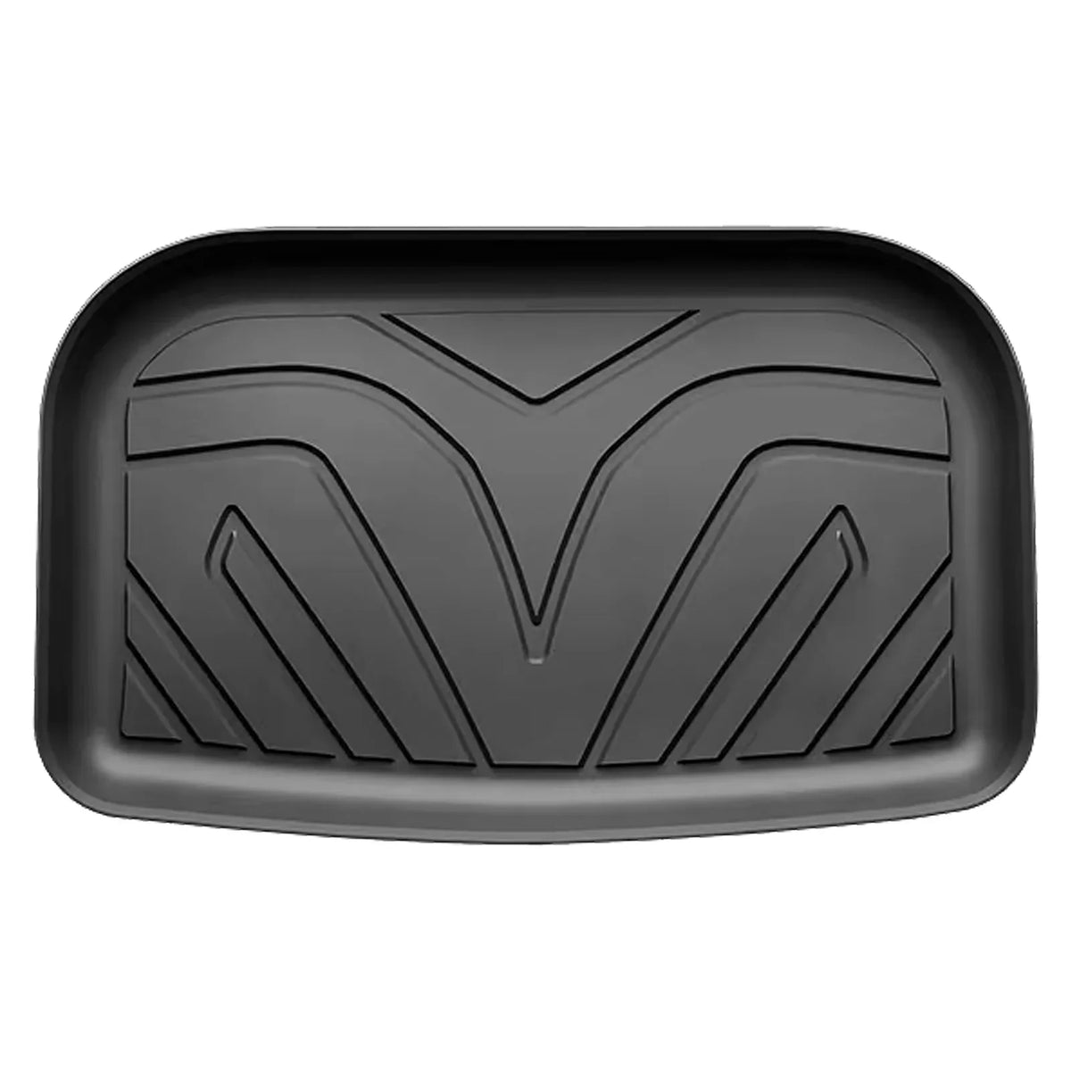 Ikon Motorsports 3D TPE Floor Mats + Trunk Mat Suitable with 2020-2023 Tesla Model Y, All Climate Floor Liners, Front & 2nd Row Full Set Custom Protection Heavy Duty Rear Tray Cargo Mats, Black
