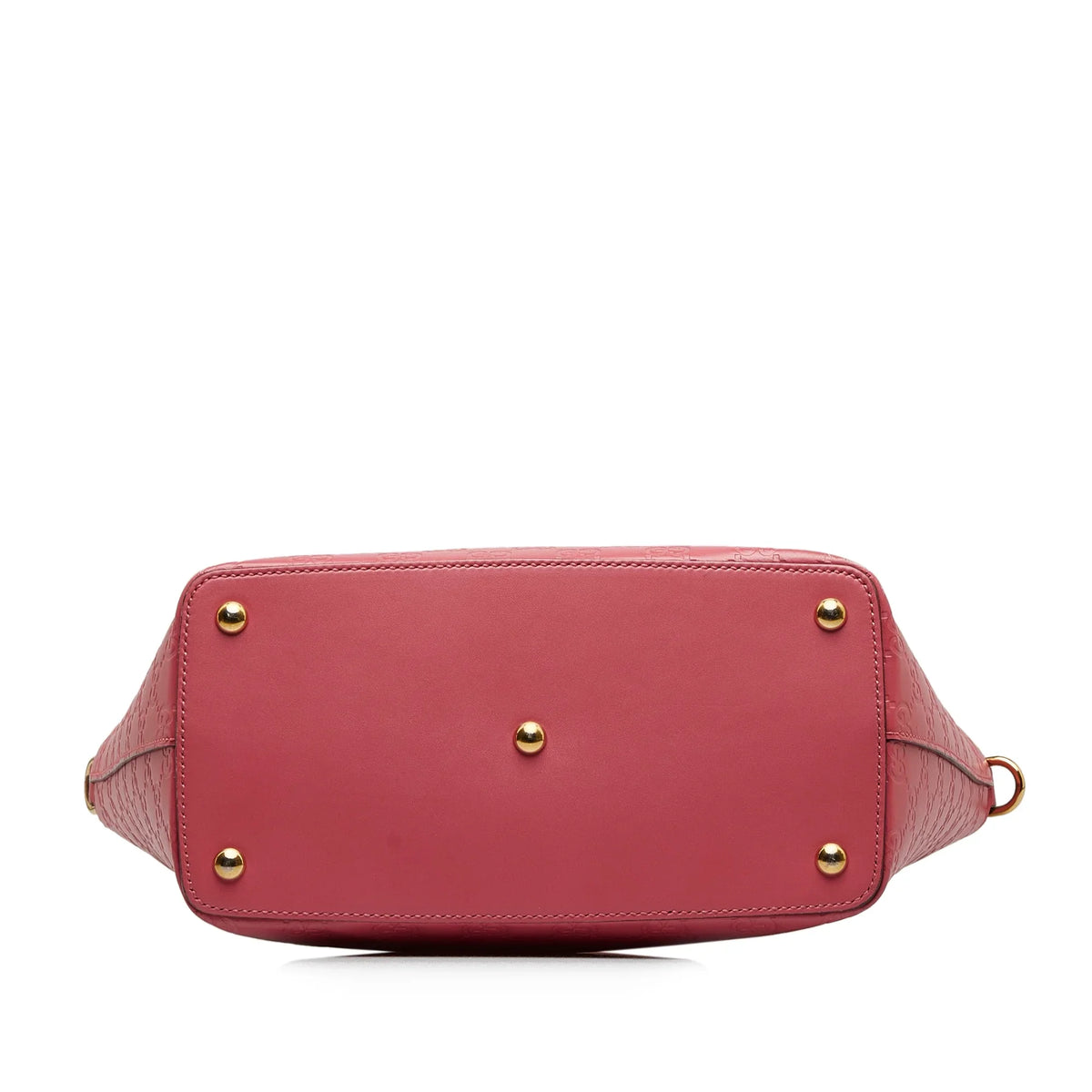 Pre-Owned Authenticated Gucci Guccissima Satchel Calf Leather Pink Unisex (New with Defects)