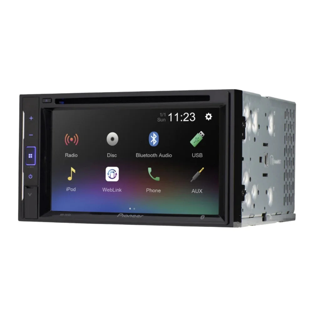 KIT2605 Bundle with Pioneer Multimedia DVD Car Stereo and Installation Kit - for 2012-2015 Nissan Rouge w/Oversized Radio / Bluetooth Touchscreen, Backup Camera, 2 Din Dash Kit