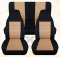 Protection Fitting with 2003-2006 Jeep Wrangler LJ Two Tone Seat Shield and Tan - Full Set Front&Rear