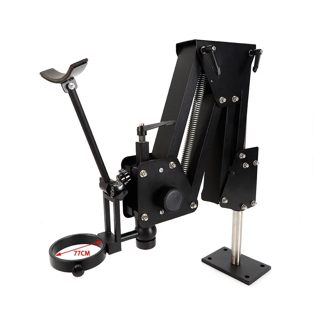 ZhdnBhnos Multi-Directional Microscope Micro Inlaid Mirror Stand with Spring Bracket Gem Diamond Setting Machine Jewelry Making Tool