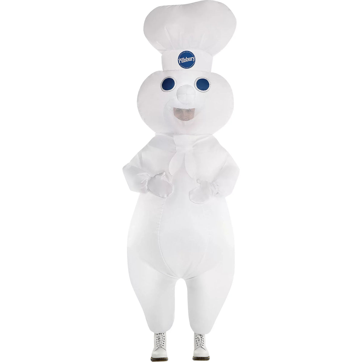Licensed Pillsbury Doughboy Inflatable Halloween Costume For Adults Built-In Fan