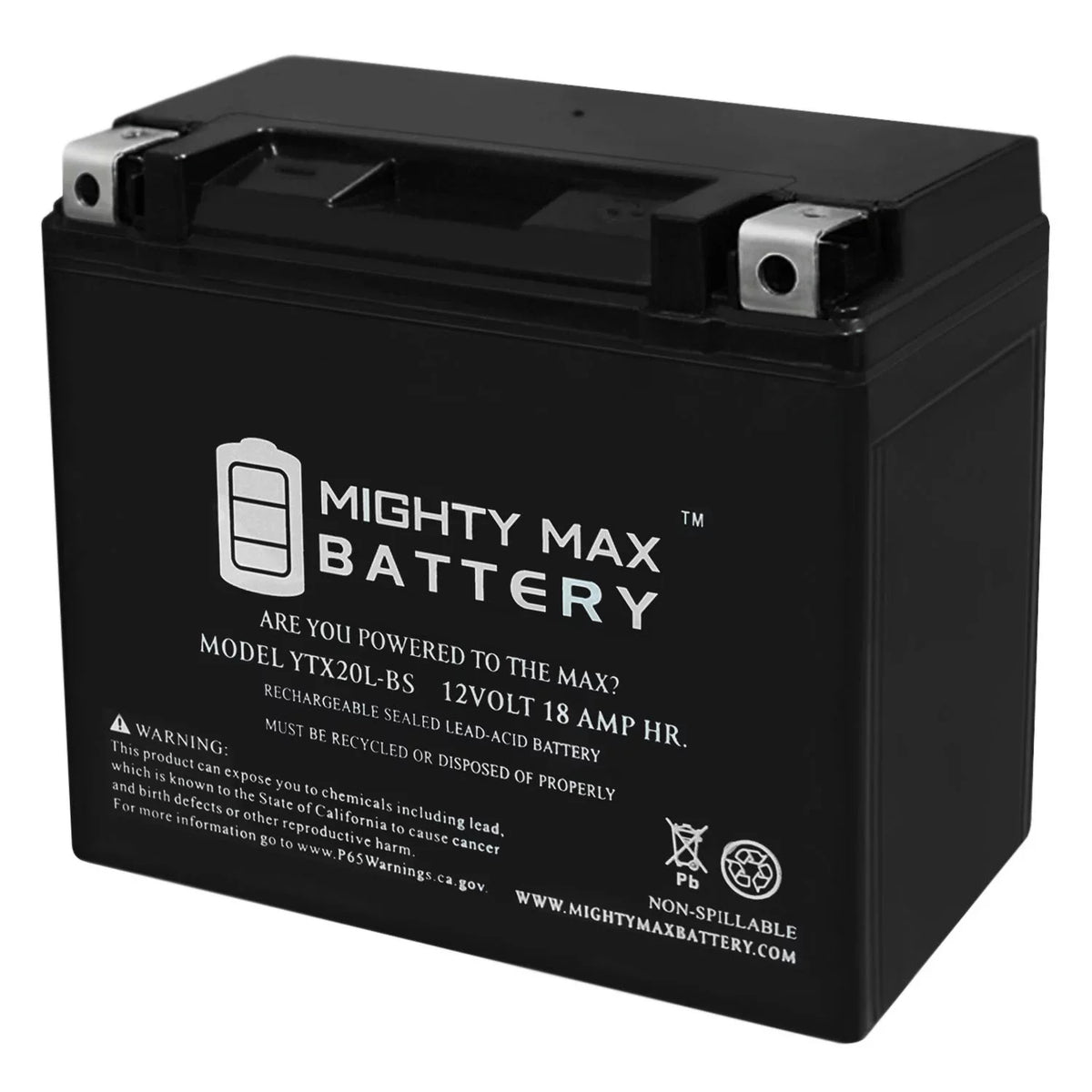 YTX20L-BS Replacement Battery for Kawasaki Jet Ski JS550 550cc 82-85