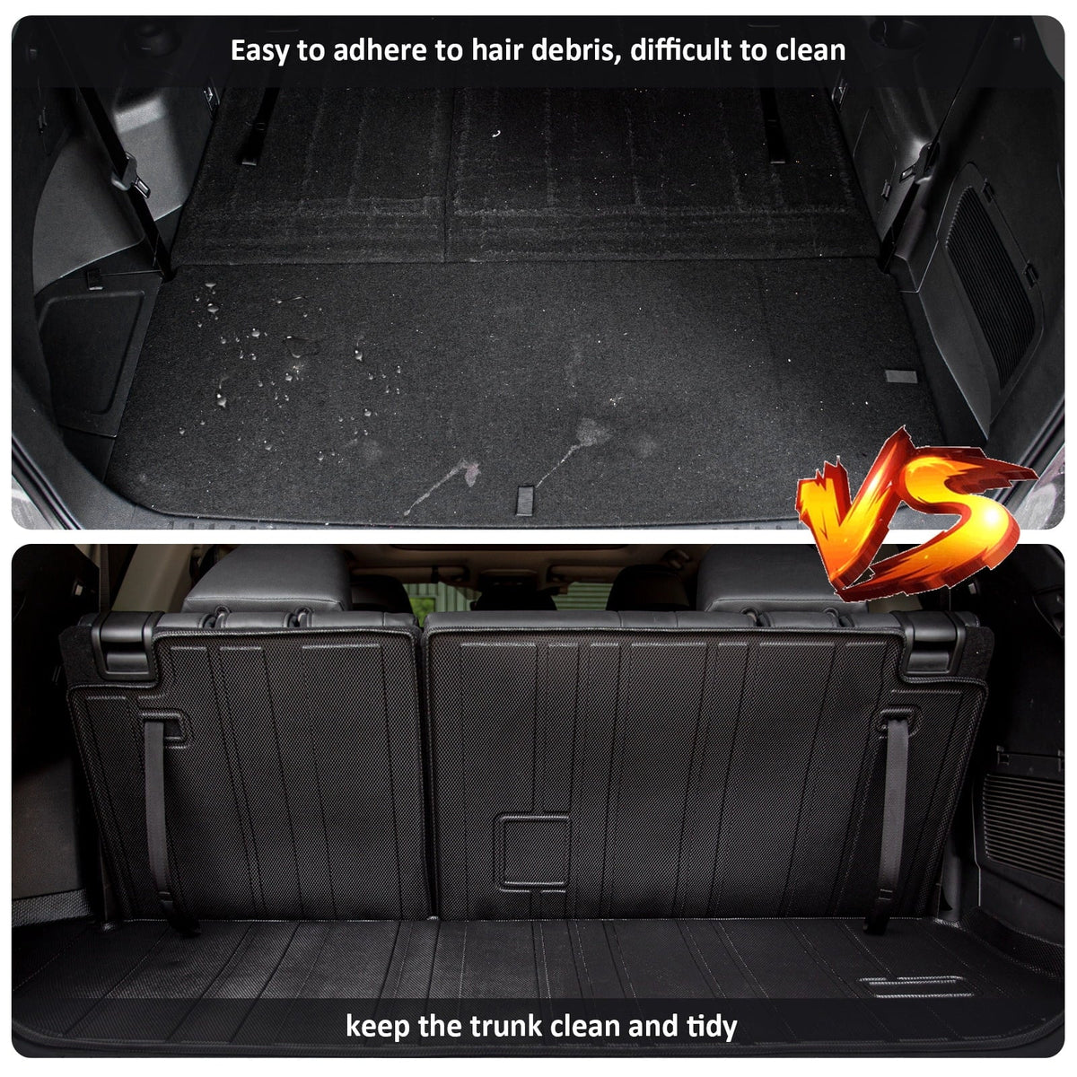 Fit 2020-2024 Toyota Highlander Trunk Mat with Backrest Mats Car Cargo Liner Highlander Accessories