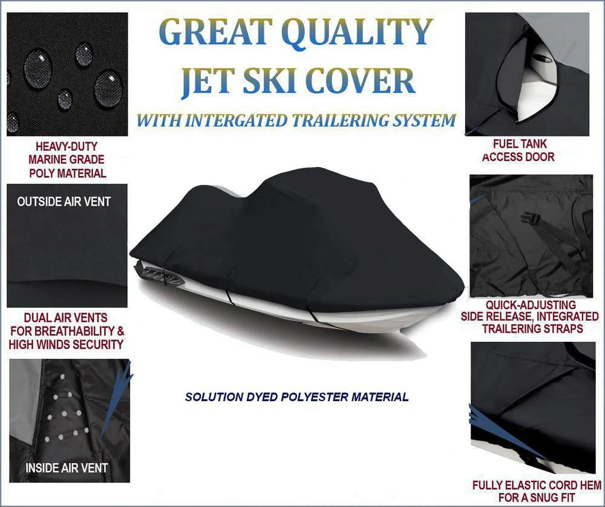 BLACK TOP OF THE LINE JET SKI Coating Matching for YAMAHA Wave Runner GP 1300R 2003 2004 2005 2006 2007 2008 Jet Ski PWC Shield 2 Seater