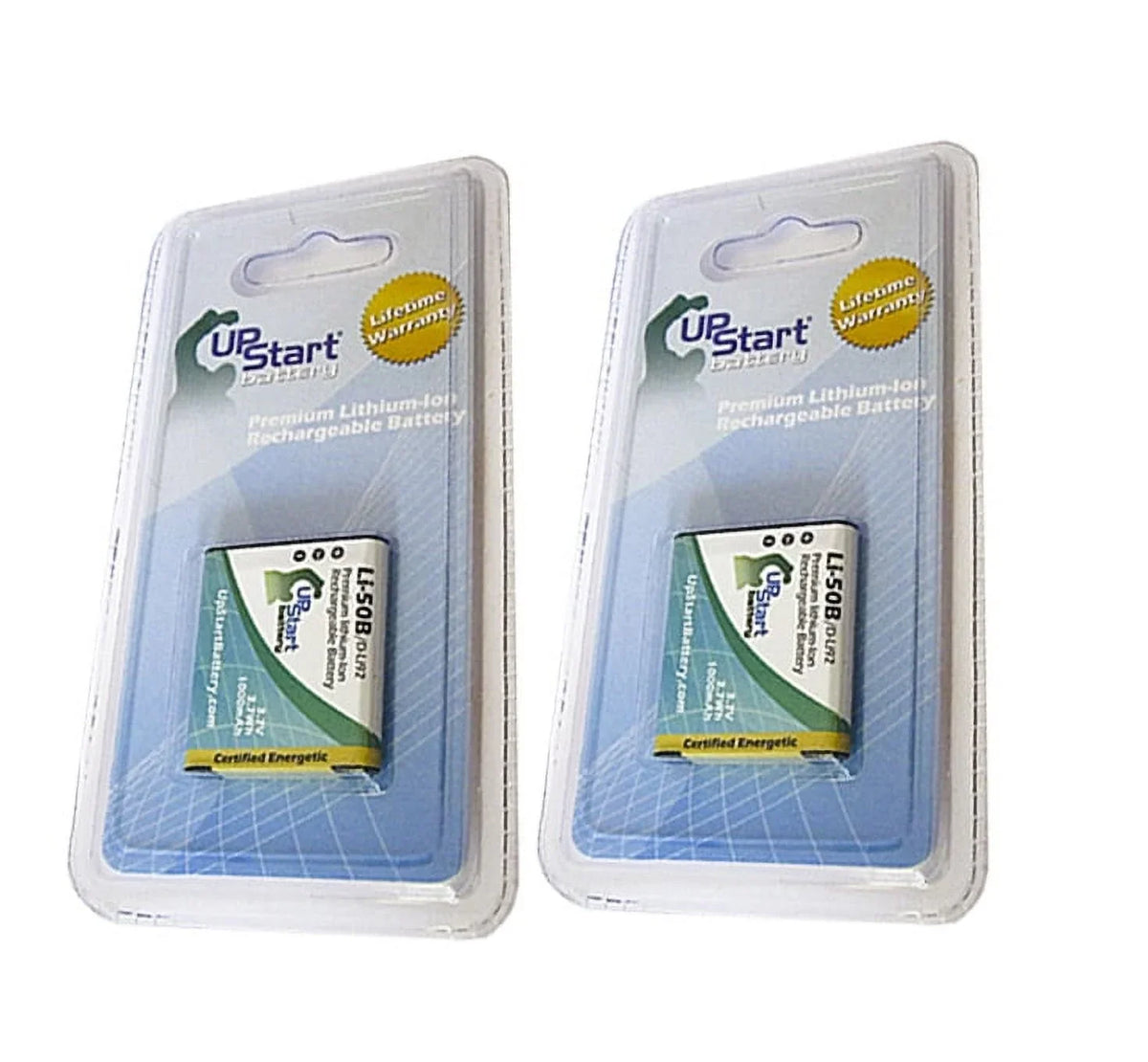 2x Pack - UpStart Battery Olympus Stylus Tough TG-830 Battery - Replacement for Olympus LI-50B Digital Camera Battery (1000mAh, 3.7V, Lithium-Ion)