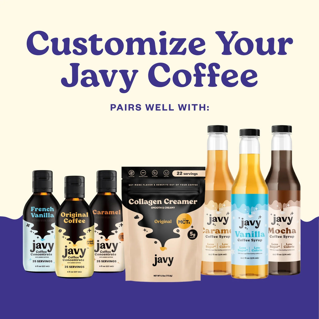 Javy Premium Instant Coffee - Protein Coffee - Protein Shake, Iced Coffee, Protein Drinks, Delicious Keto Friendly and Gluten Free, 24 Servings