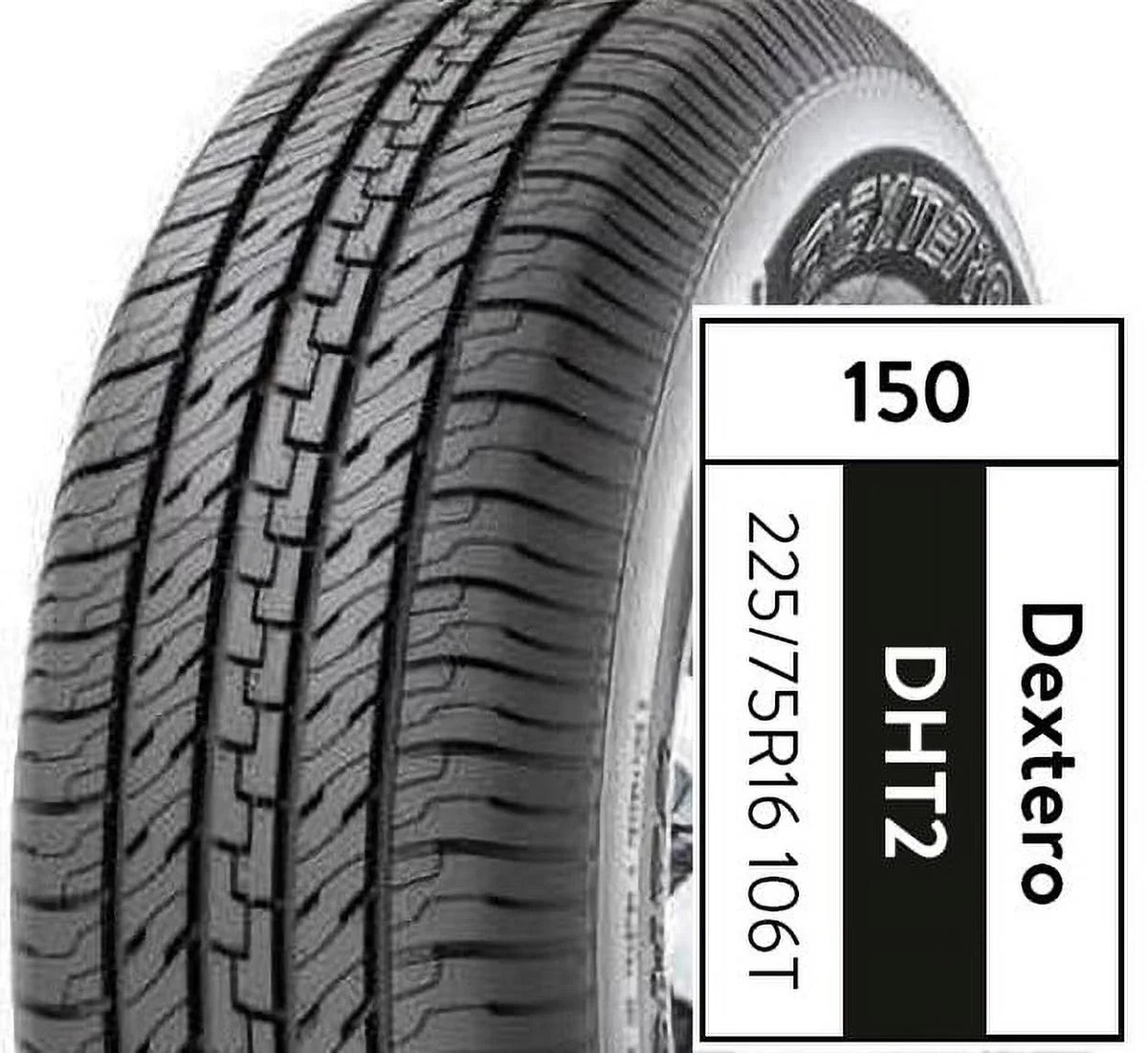 Dextero DHT2 Tire P225/75R16 106T Fits: 2010-16 Jeep Wrangler Unlimited Sport, 2003-04 Jeep Grand Cherokee Laredo