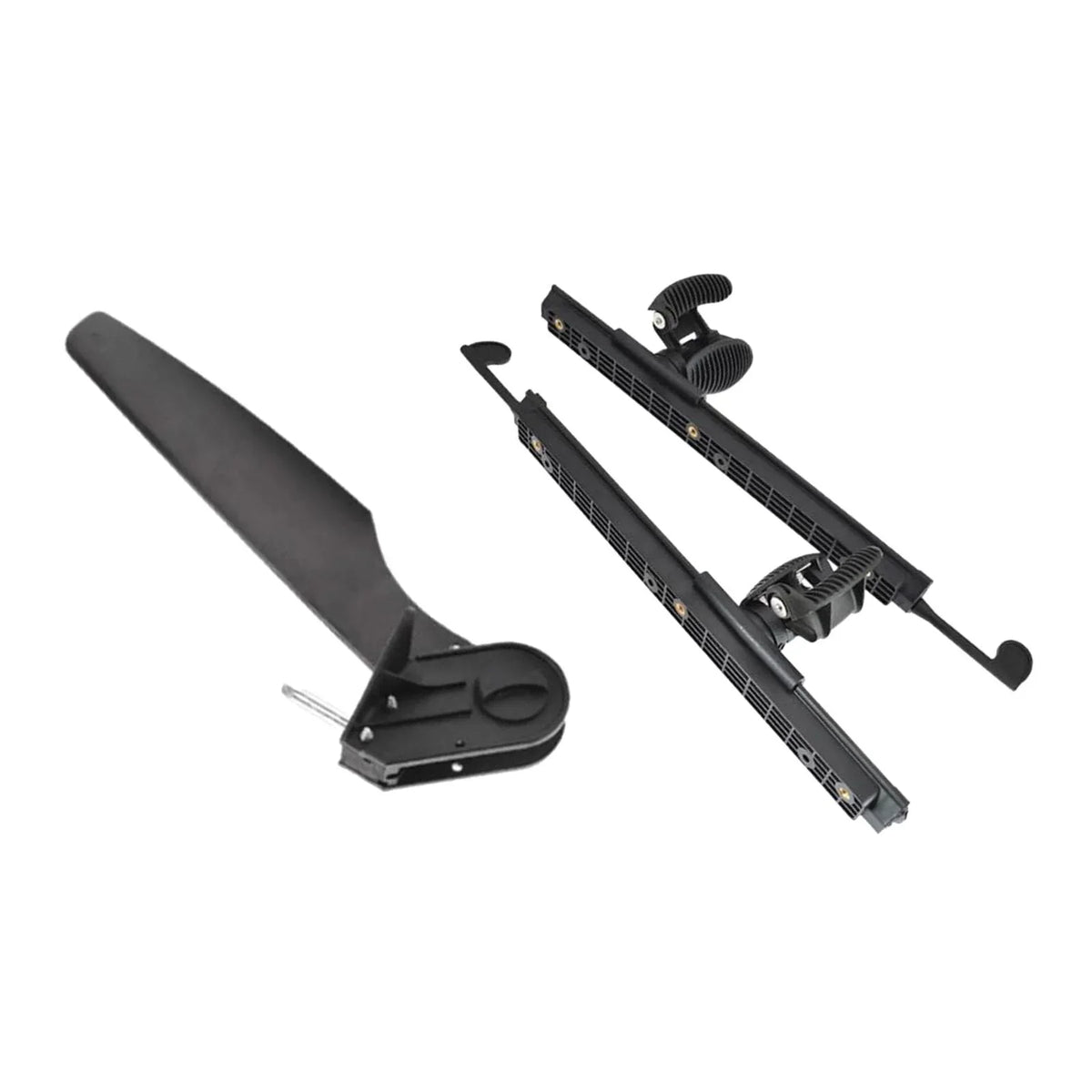 Tnarru Kayak Rudder Kayak Foot Pegs Watercraft Tail Watercraft Rudder with Foot Brace Pedals for Fishing Watercraft Canoeing Marine Accessories