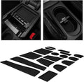CupHolderHero for Subaru Forester Accessories 2014-2018 Premium Custom Interior Non-Slip Anti Dust Cup Holder Inserts, Center Console Liner Mats, Door Pocket Liners 17-pc Set (Solid Black)