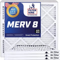Filter King 30x30x1 Air Filter | 4-PACK | MERV 8 HVAC Pleated A/C Furnace Filters | MADE IN USA | Actual Size: 30 x 30 x .75"