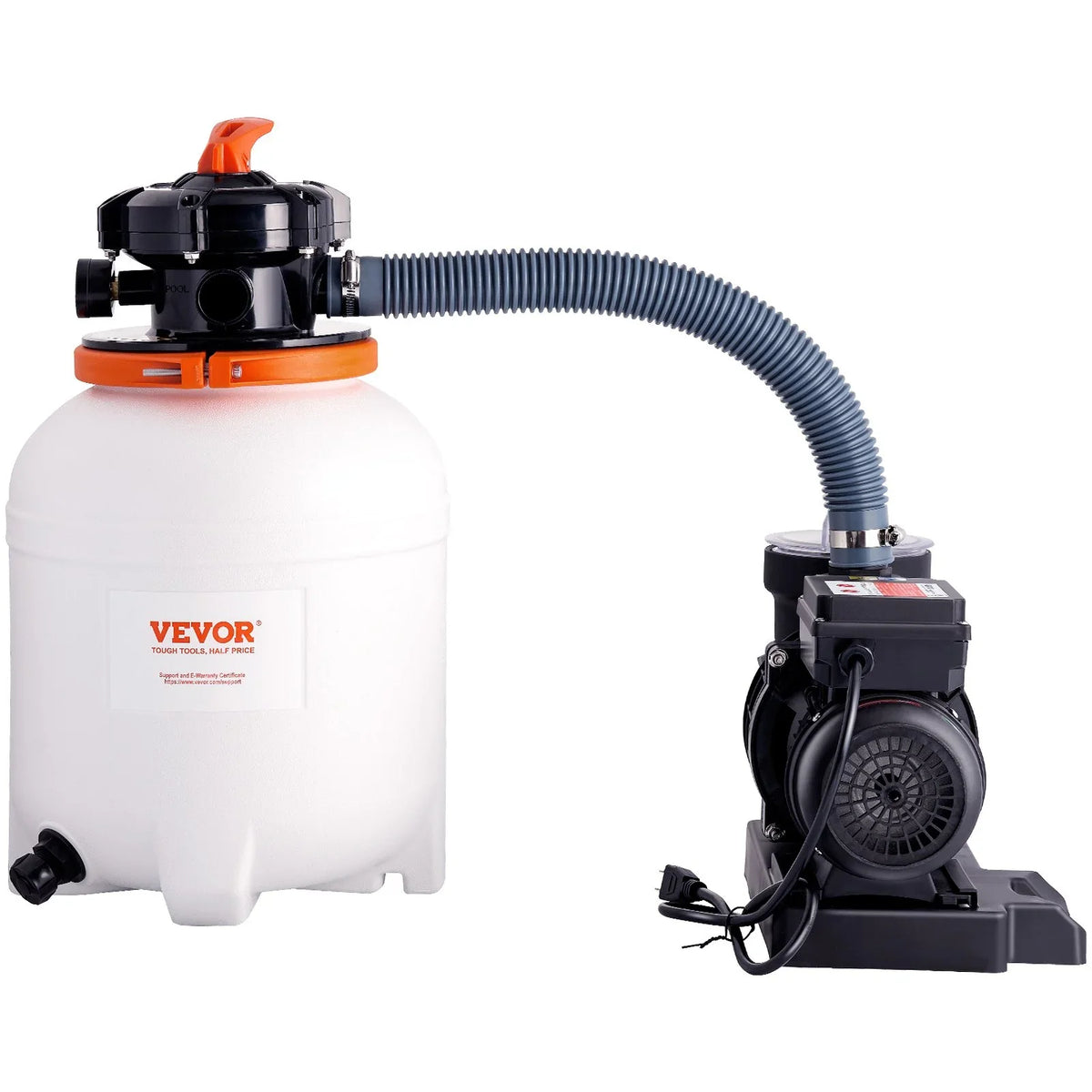 12-Inch 3000 GPH Sand Filter Pump, 1/2 HP, Swimming Pool Pumps System & Filters Combo