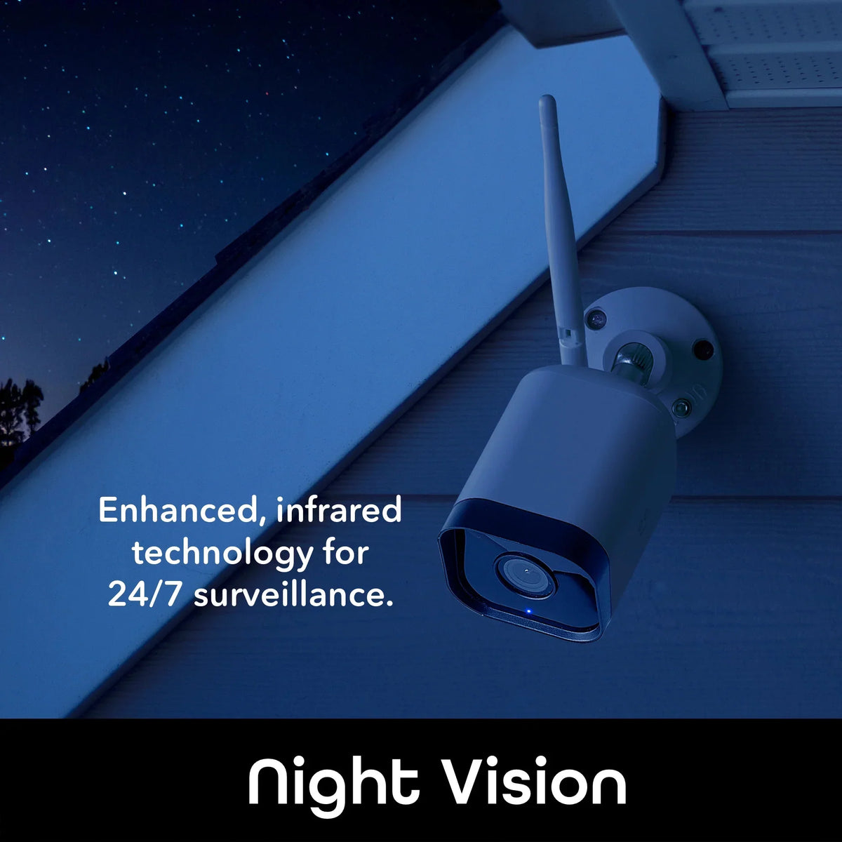 Geeni Hawk 3 1080p HD Smart WiFi Security Camera, Outdoor IP66 Environment 2-Pack (Supports Only 2.4GHz Wi-Fi)
