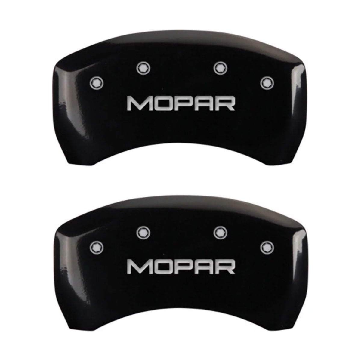 MGP 4 Caliper Wrap Engraved Front & Rear MOPAR Black finish silver ch Fits select: 2013 CHRYSLER 300, 2012 CHRYSLER 300C LIMITED