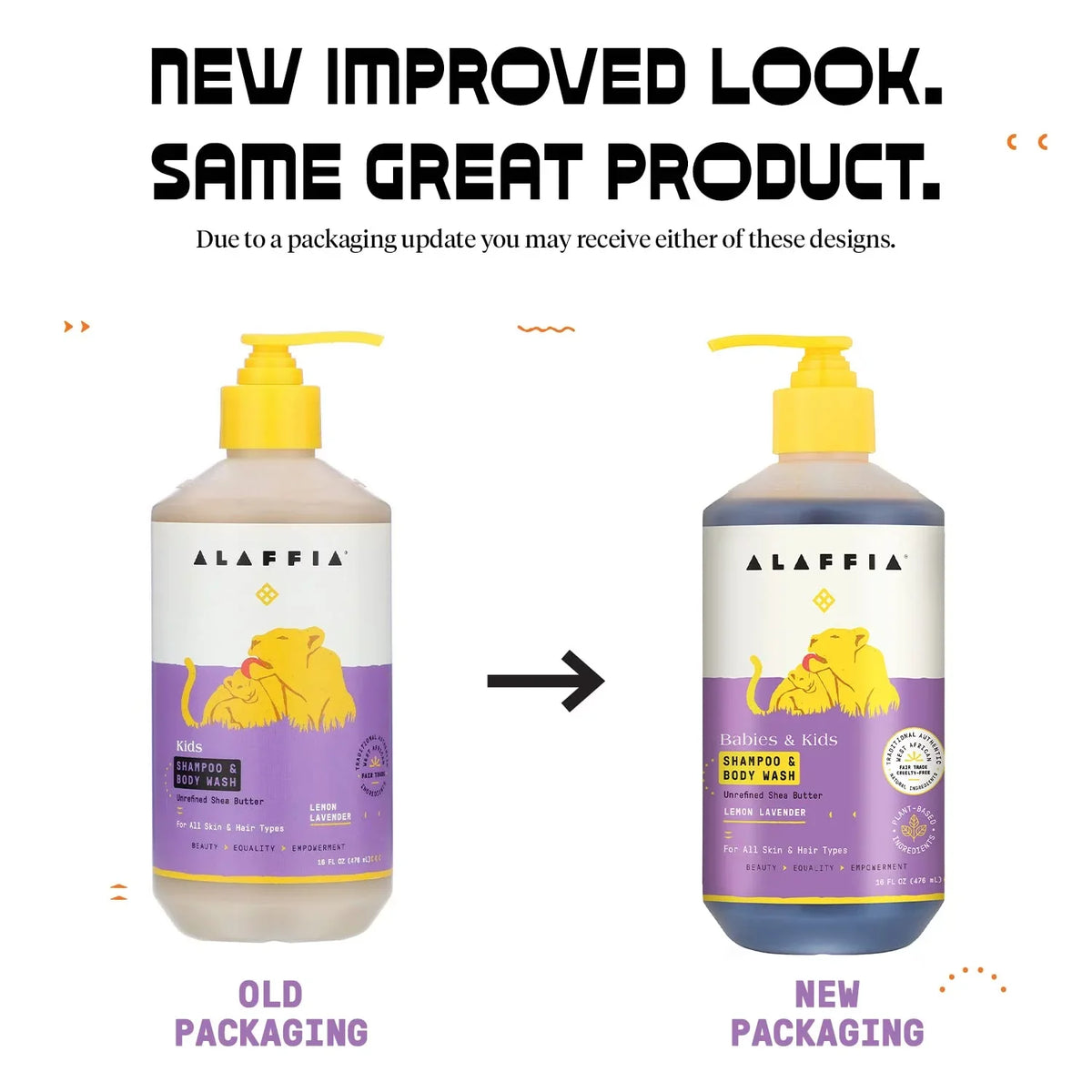 Everyday Shea Shampoo And Body Wash, Babies And Kids, Gentle And Calming Support For Soft Hair And Skin With Shea Butter, Neem, And Coconut Oil, Fair Trade, Lemon Lavender, 16 Fl Oz