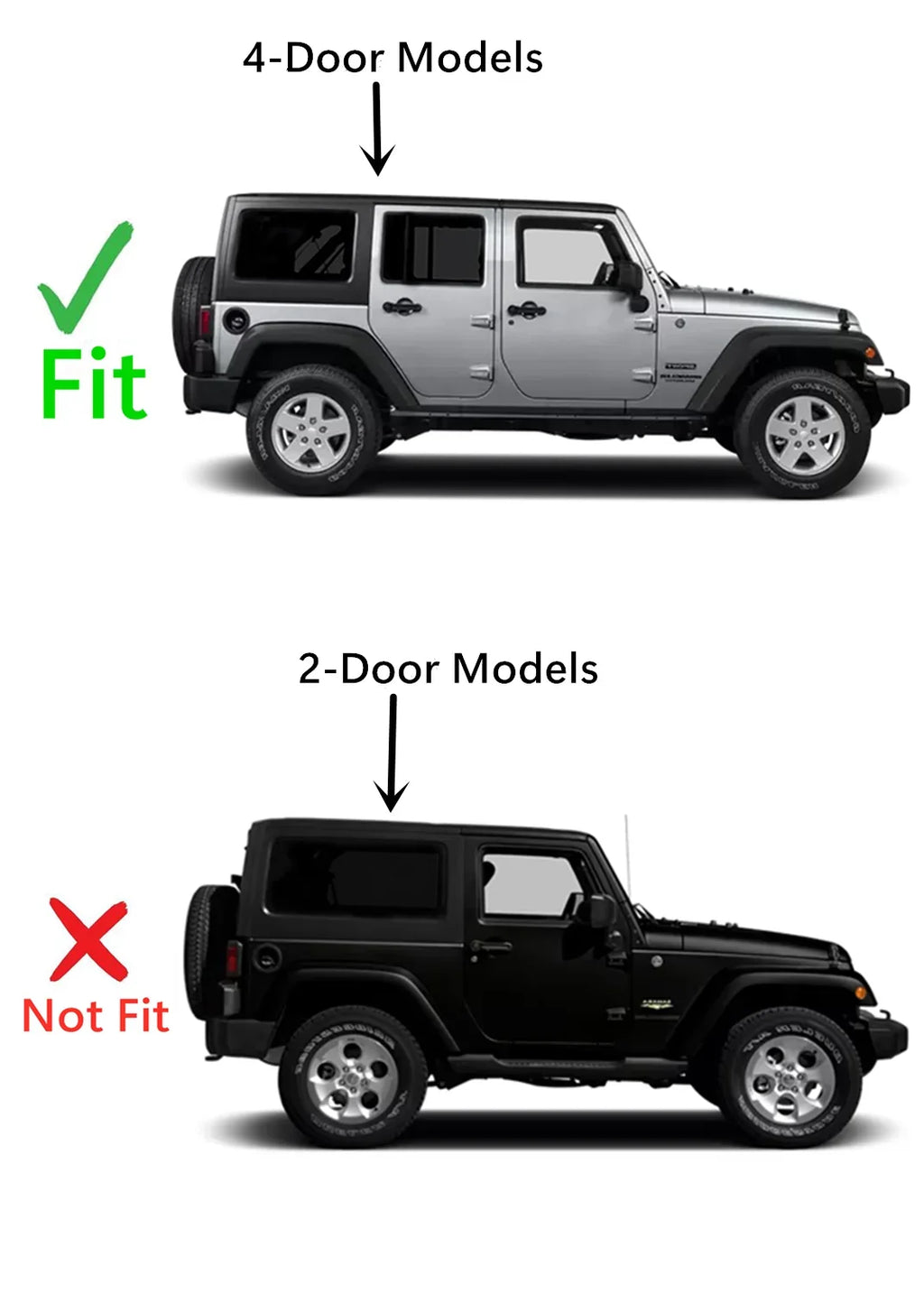 Passenger Right Side Rear Quarter Window Quarter Glass Fitting with Jeep Wrangler 2011-2017 4 Door Models / Wrangler JK 2018 4 Door Models