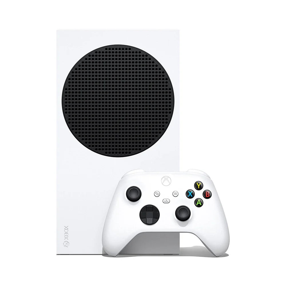 Microsoft Xbox Series S All-Digital 512 GB Console White (Disc-Free Gaming), One Xbox Wireless Controller, 1440p Resolution, Up to 120FPS, Wi-Fi, with Silicone Controller Wrap Skin and more
